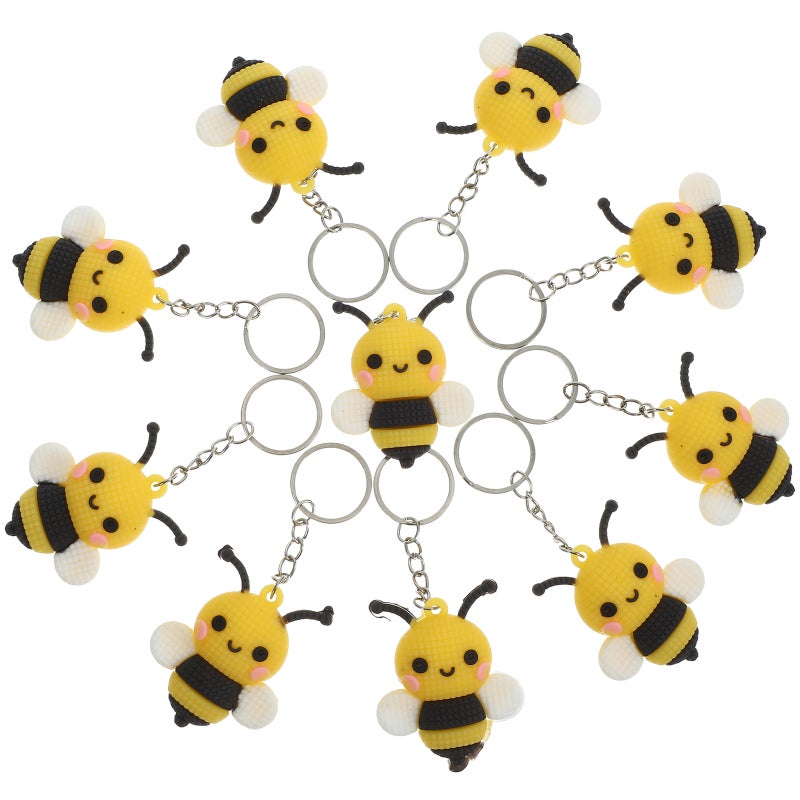 10pcs Cute Keychain Theme Party Favors Cartoon Keychain Purse Decorations - Image 3