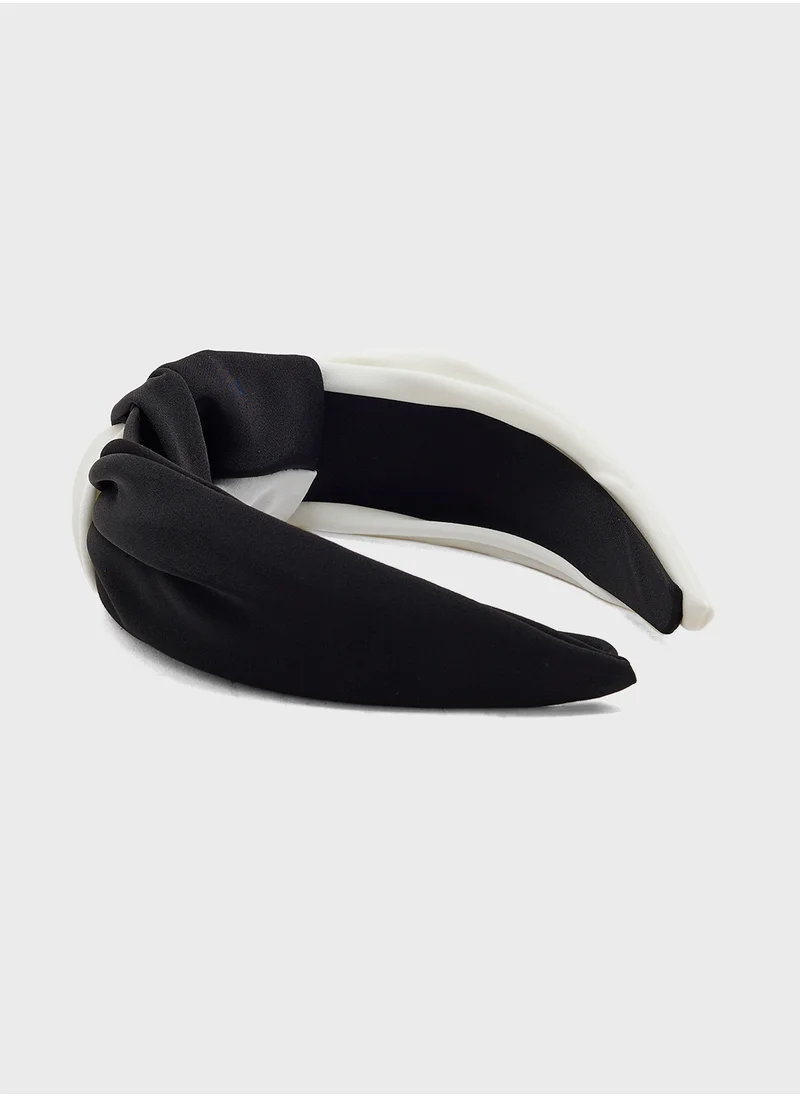 ELLA Satin Finish Knot Detail Headband