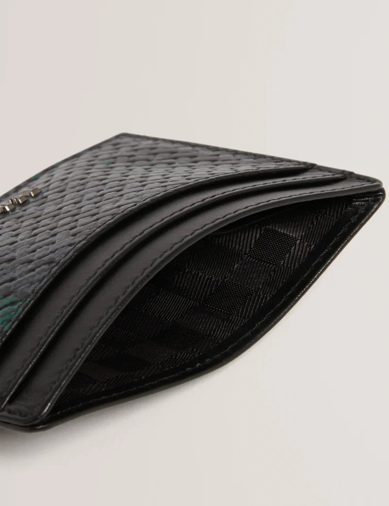 Ted Baker Printed Weave Leather Cardholder