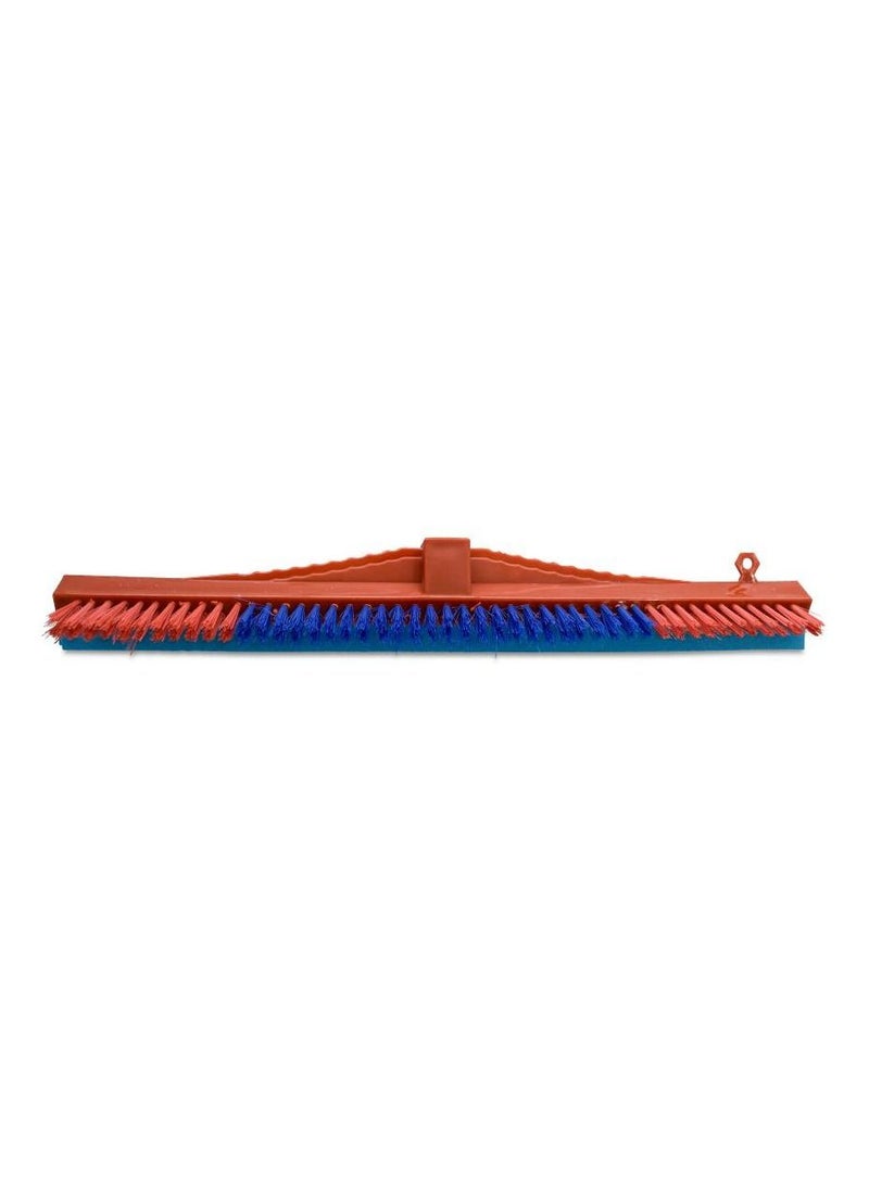 AKC Plastic Floor Wiper with Brush 55 cm and Metallic Handle - Image 1