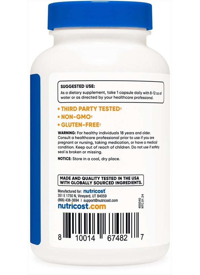Nutricost - Vitamin B6 (Pyridoxine HCl) 25mg, 240 Capsules - Non-GMO, Gluten Free and Vegetarian Friendly - Image 1