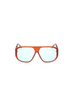 GUESS Unisex UV Protection Shield Shape Plastic Sunglasses GU0013544V61 - Lens Size: 61 Mm - Orange  - Image 2