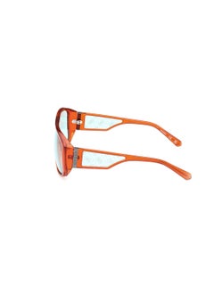 GUESS Unisex UV Protection Shield Shape Plastic Sunglasses GU0013544V61 - Lens Size: 61 Mm - Orange  - Image 4