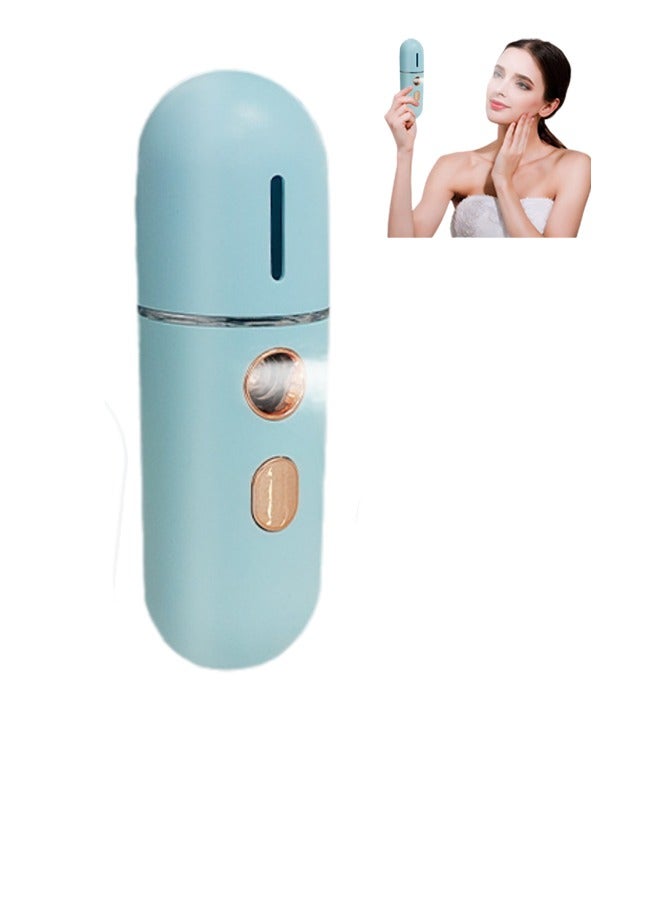 Face Humidifier Portable Facial Sprayer USB Rechargeable Handy Skin Care Machine for Hydrating Daily Makeup - Image 1