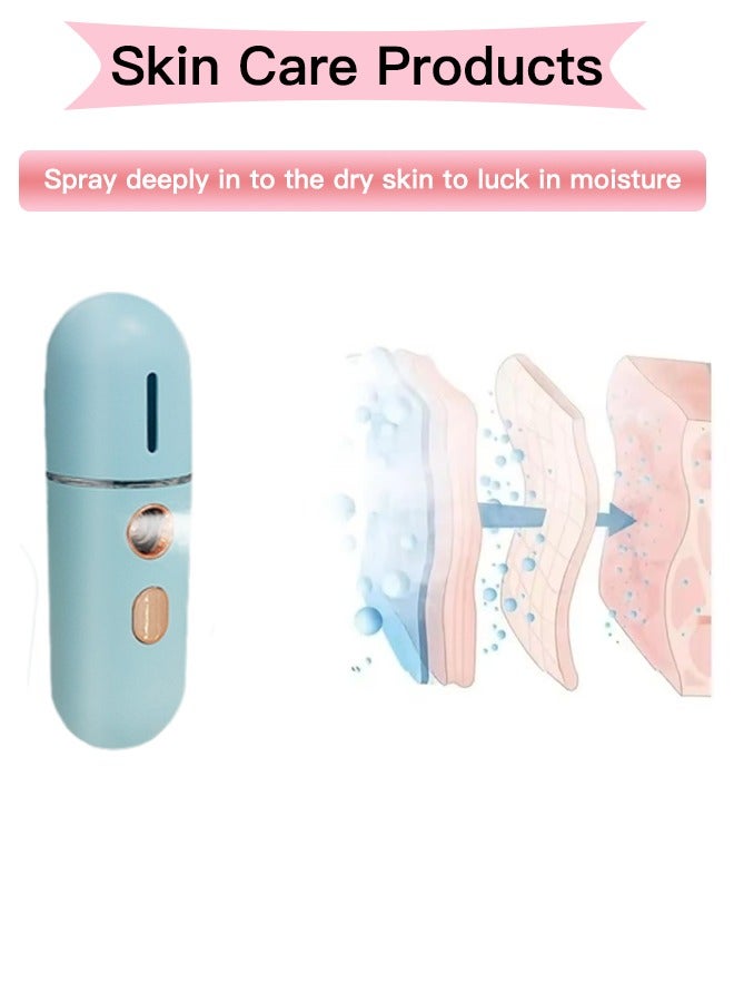Face Humidifier Portable Facial Sprayer USB Rechargeable Handy Skin Care Machine for Hydrating Daily Makeup - Image 3