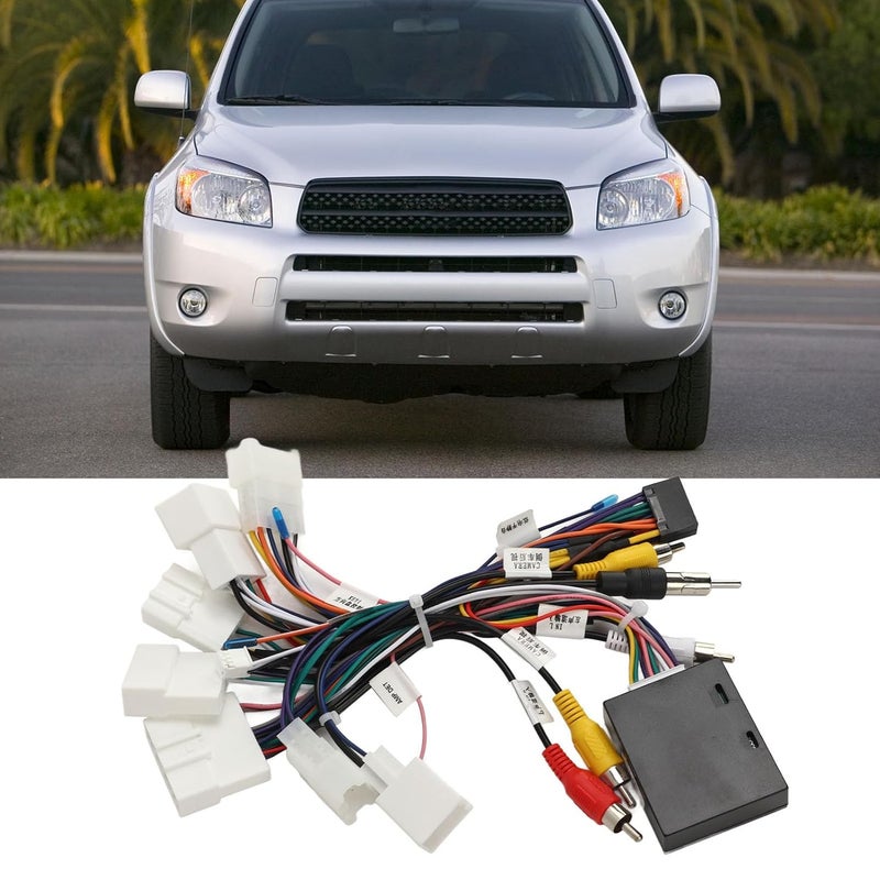Fdit Car Stereo Wiring Harness Plug Play for Prado Venza with Steering Wheel Control USB Support - Image 3