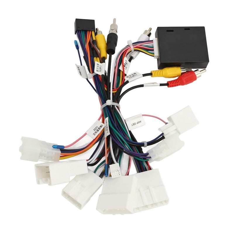 Fdit Car Stereo Wiring Harness Plug Play for Prado Venza with Steering Wheel Control USB Support - Image 2