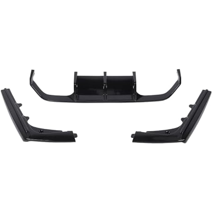 Phefop Rear Bumper Lip Diffuser Spoiler Glossy Black Body Kit for F80 M3 F82 M4 F83, Stylish Sporty Look, Comprehensive Protection, Fits M Bumper - Image 3
