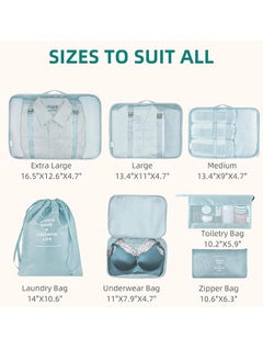 7Pcs Travel Luggage Packing Organizers Set with Toiletry Diaper Bag - pzsku/ZF8EC1AA1797870AA53B4Z/45/_/1739157276/2e0c54e2-f7dd-4e60-a3d6-1b88d47f2128