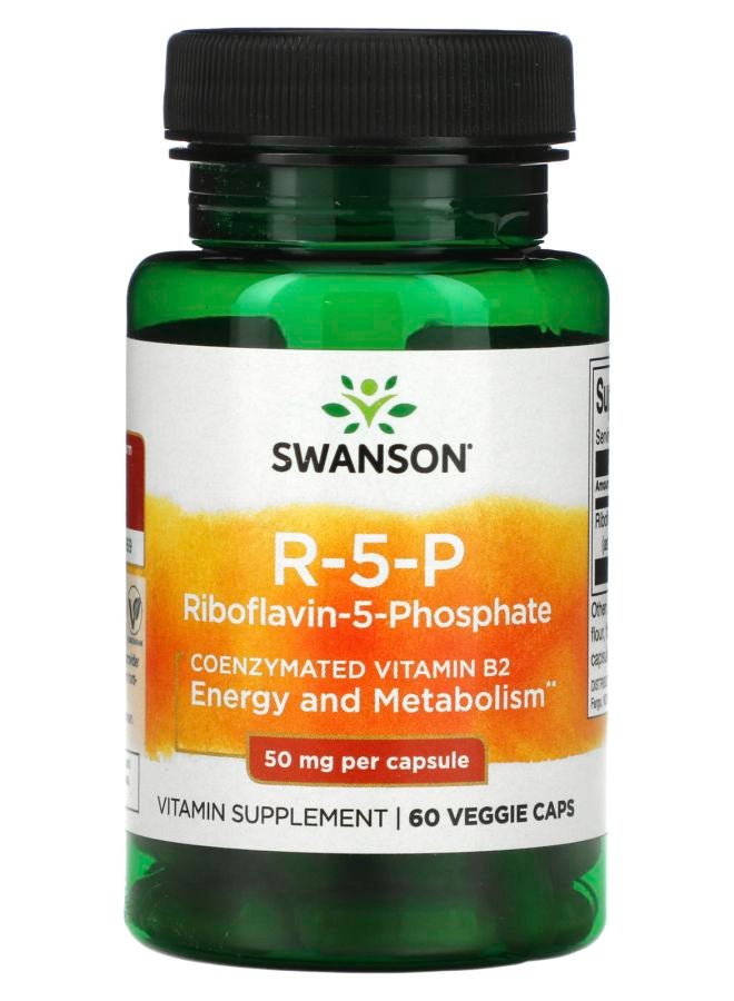 R-5-P Riboflavin-5-Phosphate 50 mg 60 Veggie Caps