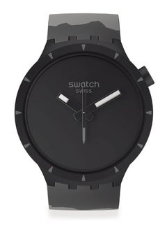 Swatch Swatch Watch Unisex , Automatic Movement, Analog Display, Black Rubber - SB03B110  - Image 1