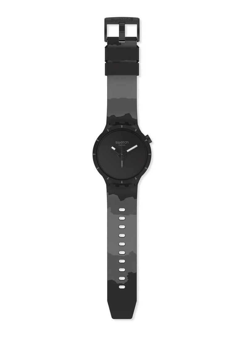 Swatch - Swatch Watch Unisex , Automatic Movement, Analog Display, Black Rubber - SB03B110 - Image 1