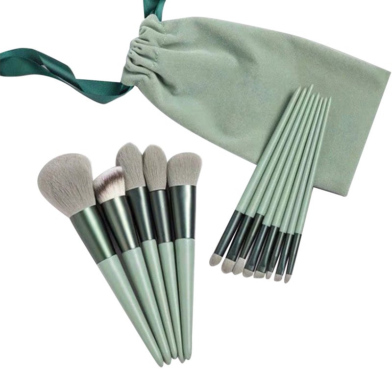 13PCS Makeup Brush Kit with Storage Bag For Foundation Loose Powder Blush Concealer Eyeshadow Eyebrow Cosmetics Brushes Set - Image 1