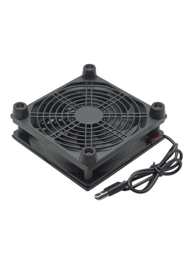 NIBEMINENT USB Cooling Fan 12x12x8cm Black  - Image 3
