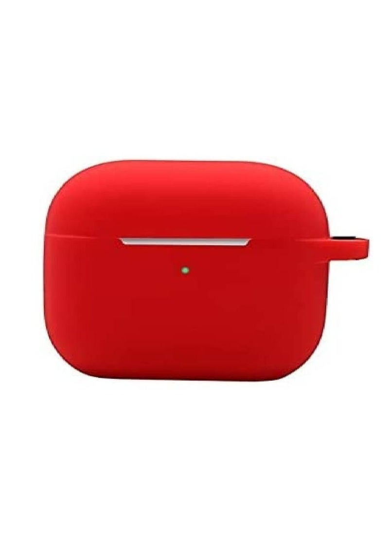 Generic - Protective Case Skin Cover with Keychain and Lock for Apple Airpods 3 Case Women Men Red - Image 1