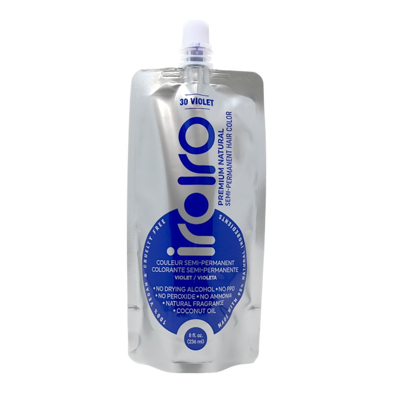Iroiro Iroiro Natural Premium Semi-Permanent Hair Color 20 Purple 8oz 