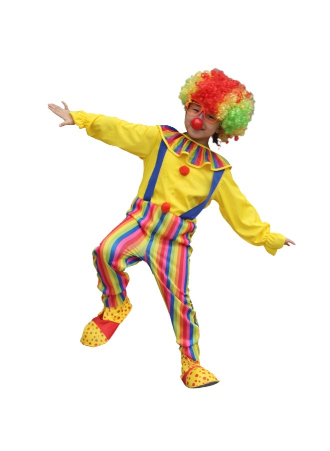 NIBEMINENT Halloween children dress up as clowns, masquerade balls, performance costumes, boys' and girls' clown clothes - Image 1