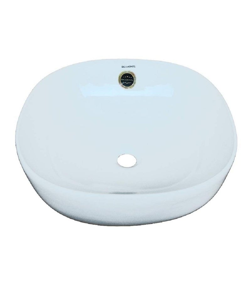 Belmonte Table Top Olive Ceramic Wash Basin White Standard Size - Image 3