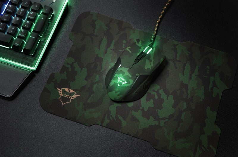 Trust GXT 781 Rixa Camo Gaming Mouse + Mouse Pad  - Image 2