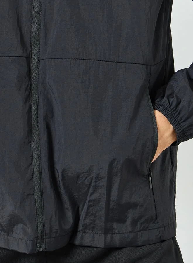 Styli  Men Black Zip-Up Jacket for Men | Best Price UAE