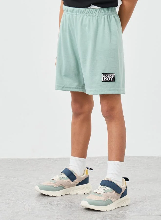 Styli Styli Color Block T-Shirt and Shorts Set
