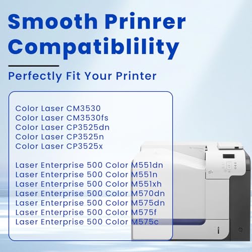 Vylent CF081-67904 Transfer Belt Kit Compatible for HP Color Laser CM3530 CP3525 M551 M570 M575 Series Printer Includes Intermediate Transfer Belt Assembly - Image 2