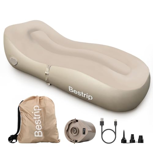 Bestrip Auto Inflatable Couch Lounger, Air Mattress Sofa Bed with Rechargeable Air Pump - Image 1