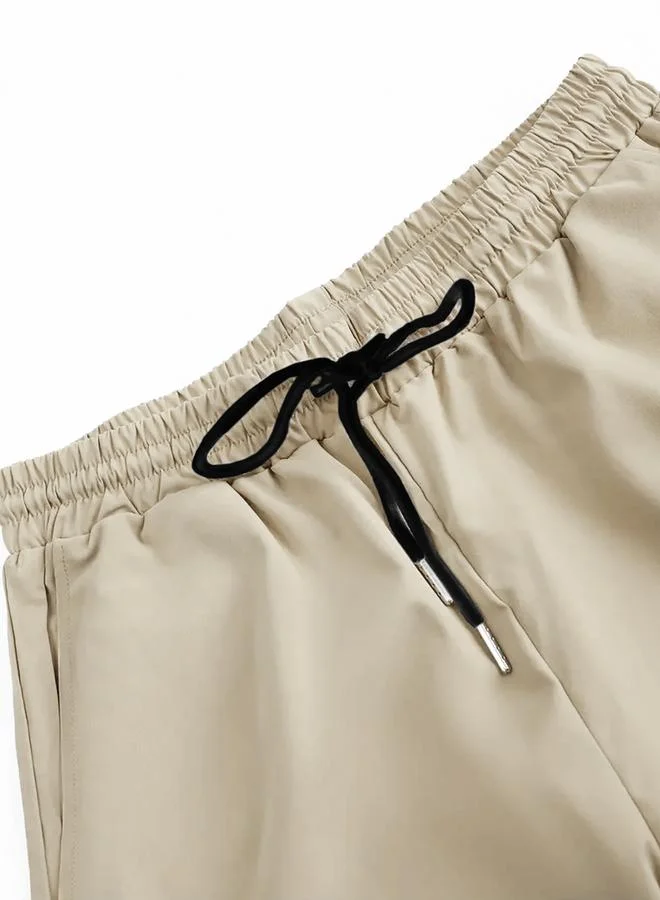 Take Two Beige Men Beige Solid Short Sleeve Button Front Shirt and Shorts Co-Ords for Men | Best Price UAE
