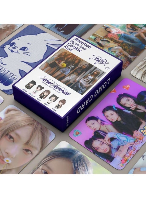 55PCS New Jeans New Album Attention Lomo Card