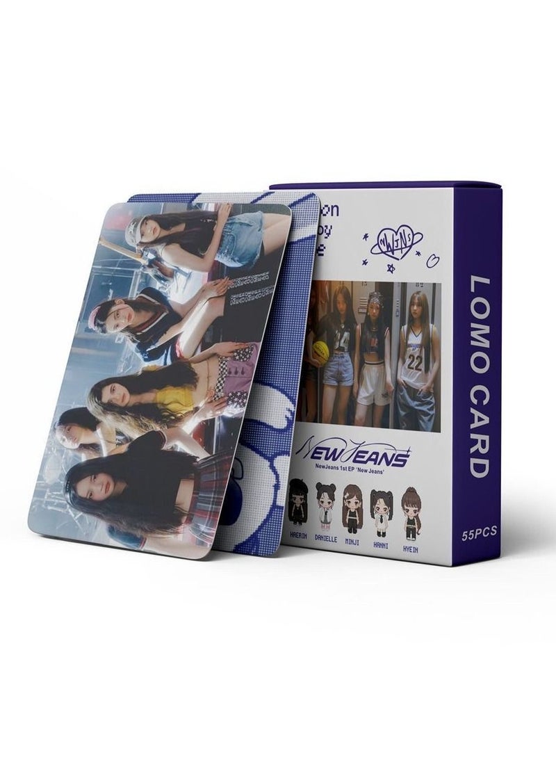 EHOME - 55PCS New Jeans New Album Attention Lomo Card - Image 1