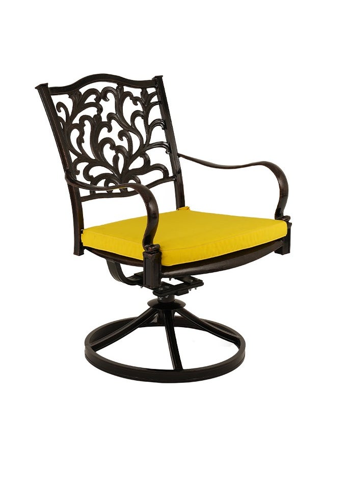 Schondor Furniture Santorini | Swivel Chair | Made in Aluminum Cast | Outdoor Furniture | Outdoor Dining | Patio | Garden | Backyard | Restaurants  - Image 1