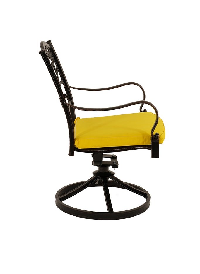 Schondor Furniture Santorini | Swivel Chair | Made in Aluminum Cast | Outdoor Furniture | Outdoor Dining | Patio | Garden | Backyard | Restaurants  - Image 2