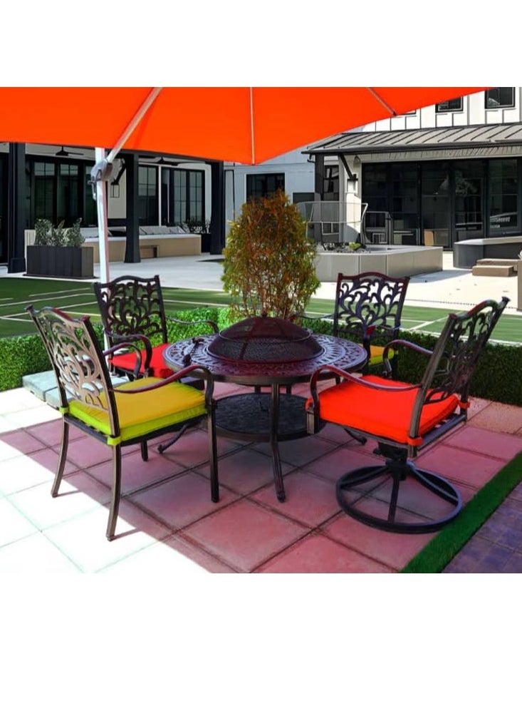Schondor Furniture Santorini | Swivel Chair | Made in Aluminum Cast | Outdoor Furniture | Outdoor Dining | Patio | Garden | Backyard | Restaurants  - Image 5