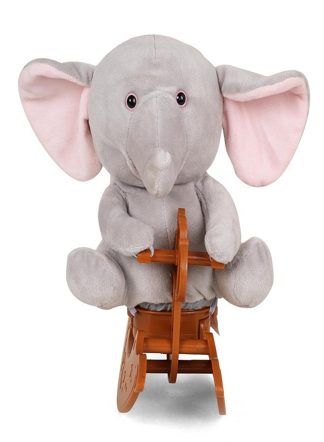 هامليز، لعبة ماني الفيل الهزاز، مناسبة للأطفال من عمر 3 سنوات فما فوق، رمادي | آمنة ومناسبة كهدية - Image 2