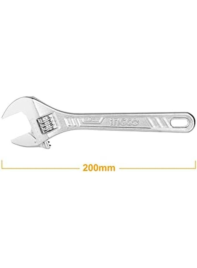 INGCO Hadw131082 Adjustable Wrench 8 Inch Size - Image 2