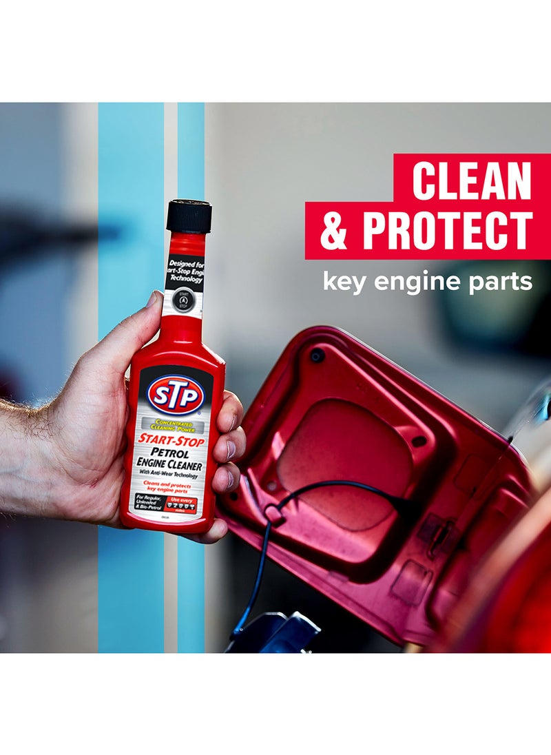 STP - Start-Stop Petrol Engine Cleaner 200Ml, Cleans And Protects Key Engine Parts, For Regular, Unleaded, And Bio-Petrol, 1 Piece - Image 1