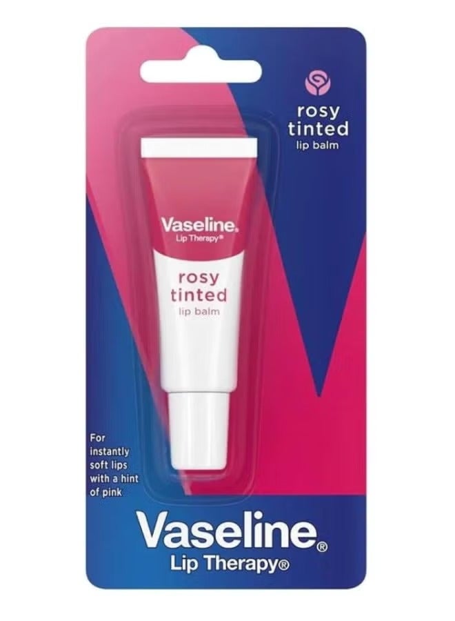 Lip Therapy Rosy Tinted Lip Balm For Dry Lips with Rosy Shine 10g Pink