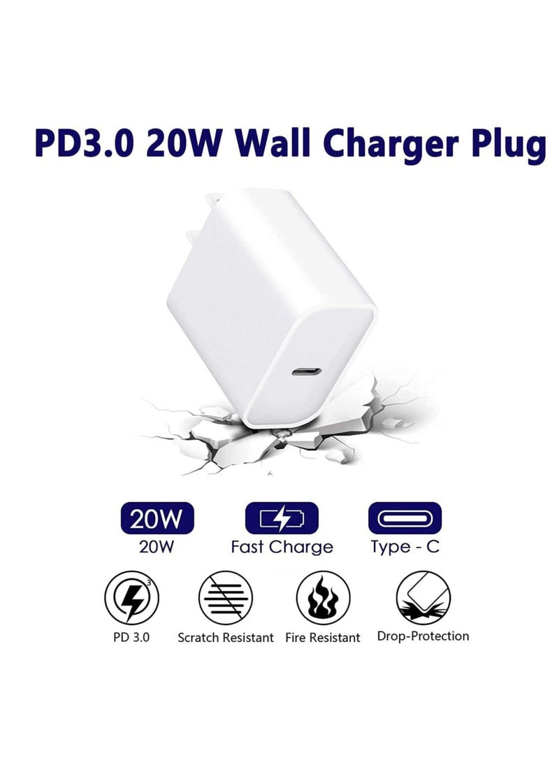 MUNTAQI iPhone Fast Charger Cable【Apple MFi Certified】20W PD USB C Wall Charger Type C Power Adapter Lightning Cable Fasting Charging Plug Compatible with iPhone 12/12 Pro/11/XS/Max/XR/X/8 Plus/SE Pad - Image 4