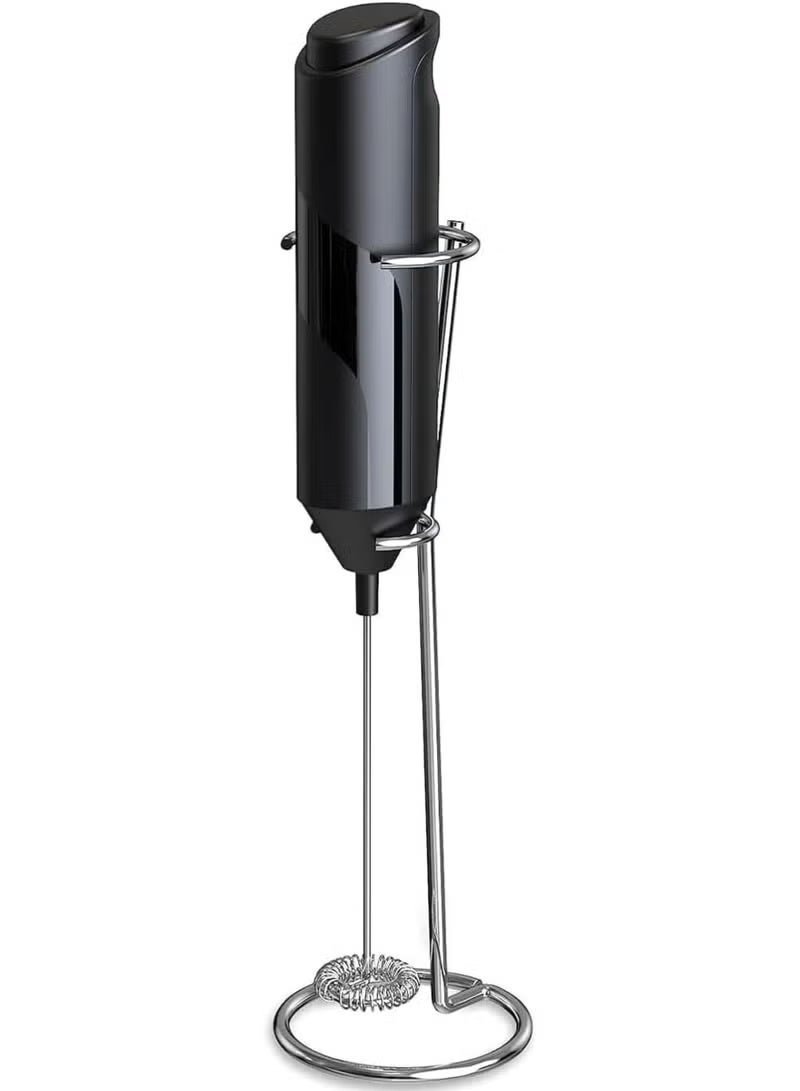 Zuleen Premium Handheld Milk Frother, Battery Operated Electric Foam Maker with Stainless Steel Whisk & Stand – Portable Drink Mixer for Lattes, Cappuccinos, Coffee, Matcha & Hot Chocolate - Image 1