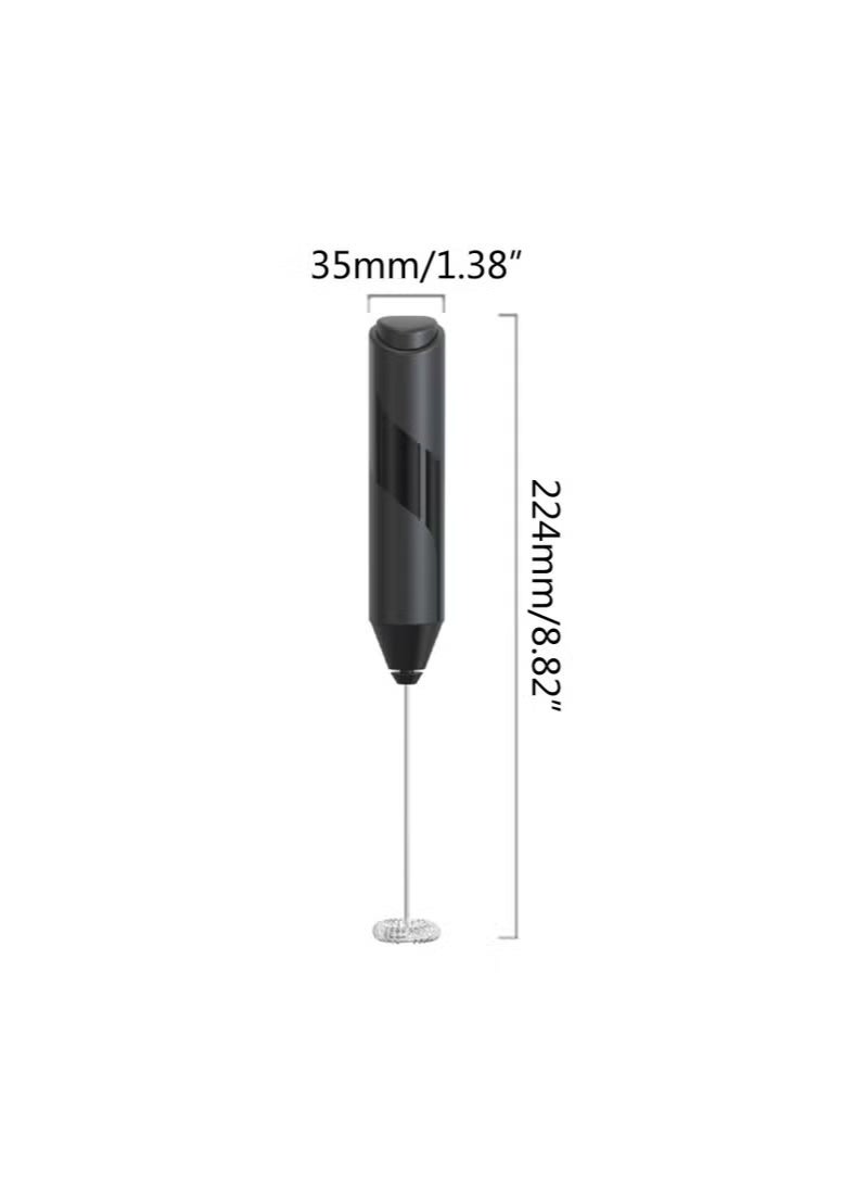 Zuleen Premium Handheld Milk Frother, Battery Operated Electric Foam Maker with Stainless Steel Whisk & Stand – Portable Drink Mixer for Lattes, Cappuccinos, Coffee, Matcha & Hot Chocolate - Image 3
