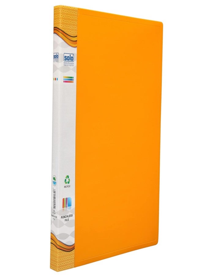 سولو ملف Solo A4 بدون ثقب بمشبك ذراع مع جيب داخلي شفاف، مجلد ملفات مستندات مكتبية للأوراق والمشاريع، منظم عرض تقديمي، ملف بلاستيكي للشهادات والمحافظ (أصفر) - Image 5