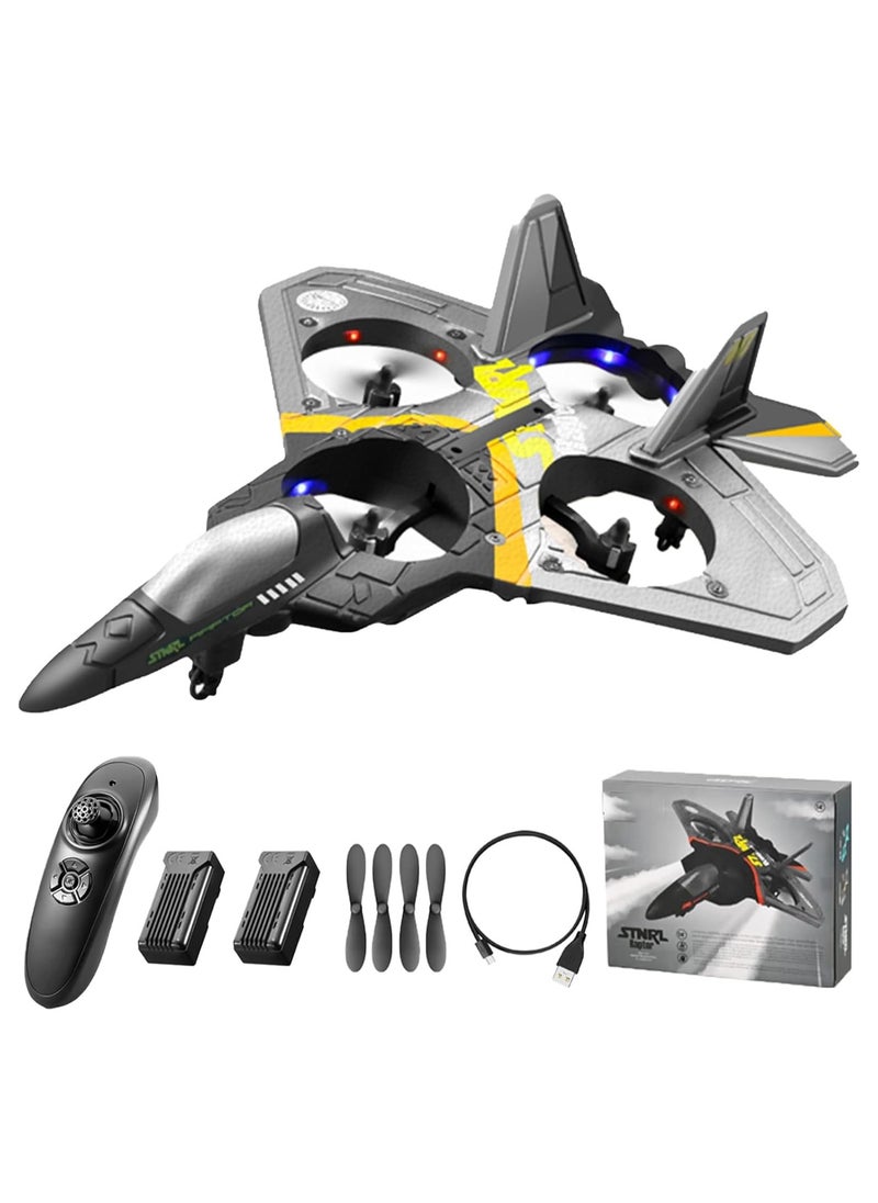 Chillspace 4DRC V17 Remote Control Airplane 2.4G for Kids Adults Drone Hobby, Remote Control Plane Fighter Jet with Light, 360° Flip Fighter Jet Toy, Gravity Sensing, Stunt Roll, Gifts for Kids Boys  - Image 1
