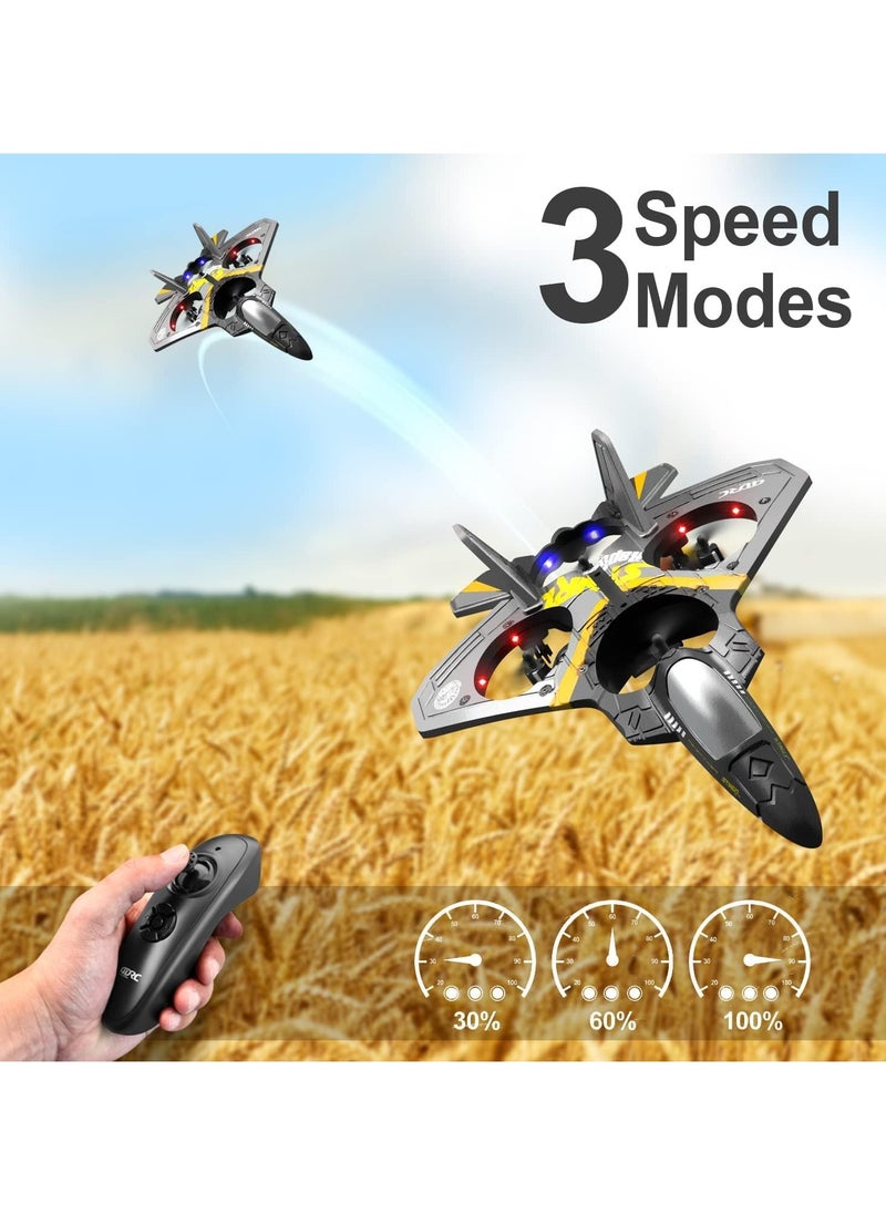 Chillspace 4DRC V17 Remote Control Airplane 2.4G for Kids Adults Drone Hobby, Remote Control Plane Fighter Jet with Light, 360° Flip Fighter Jet Toy, Gravity Sensing, Stunt Roll, Gifts for Kids Boys  - Image 4