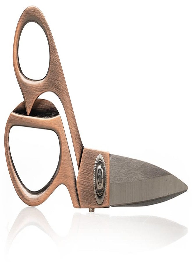 Stephanie Imports Professional Tailor & Dressmaker 9.5” Sharp Scissors for Cutting Heavy Fabrics & Leather + Measuring Tape & Tailor’s Chalk (Rose Gold) - Image 2