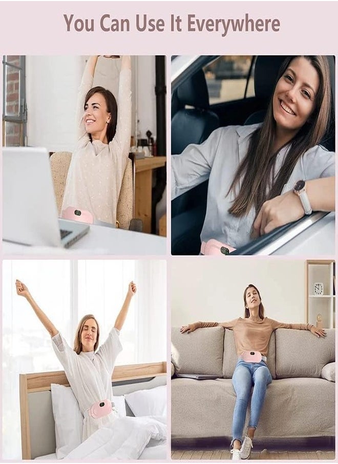 Marrkhor Menstrual һеаtiпɡ Pad Smart Warm Palace Belt Relief Waist Pain Cramps Vibrating Abdominal Mаѕѕаɡеr Electric Waist Belt Device  - Image 3