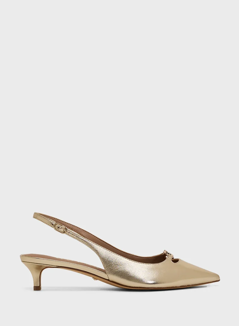 GUESS Pointed Toe Sling back strap pumps