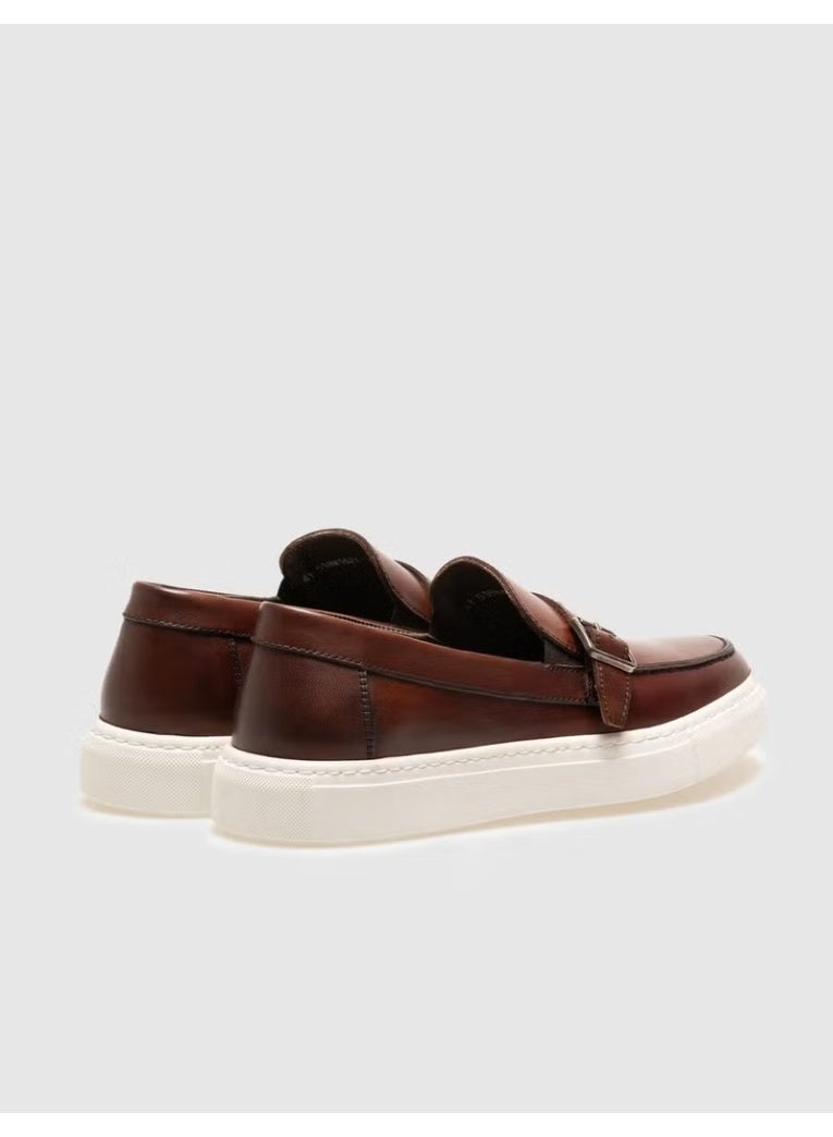 Cabani Brown Buckle Men's Casual Shoes - Image 3