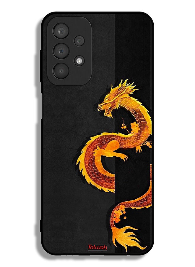 Tolwak Samsung Galaxy A23 4G Protective Case Cover Dragon Art - Image 1