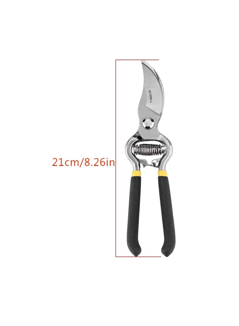 ABBASALI 8" Carbon Steel Gardening Plant Scissor Branch Pruner - Image 5
