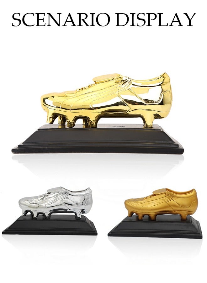 DUNISO Football Golden Boot Trophy,Football Player Trophy,Creativity Shoe Shaped Souvenir，Fan Memorial Trophy，Suitable For Home Decoration - Image 4